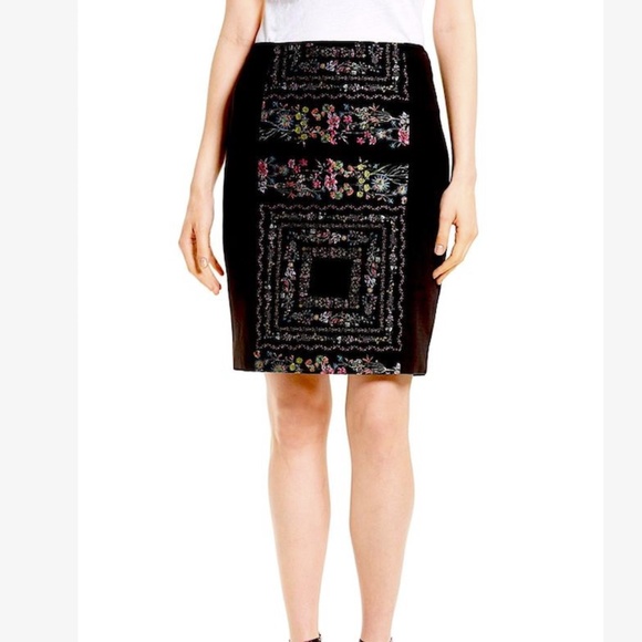 Jupe Crayon Lands' End Noire – Taille 4 – Mélange Viscose – A-Line – Très Bon état